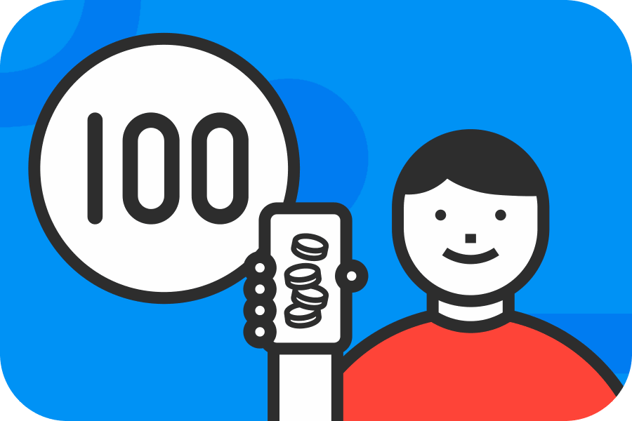 100円から手軽に投資のイメージ